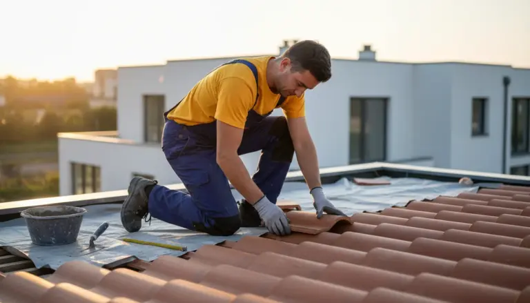 Clay tile installation in Flagstaff, AZ 